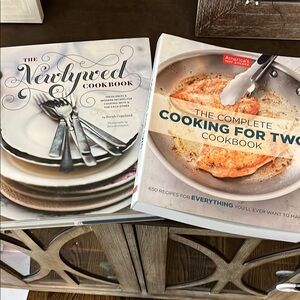 White and Orange Cookbooks for the Kitchen